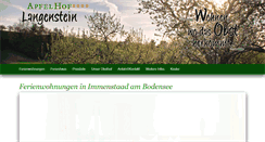 Desktop Screenshot of apfelhof-langenstein.de