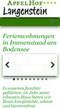 Mobile Screenshot of apfelhof-langenstein.de